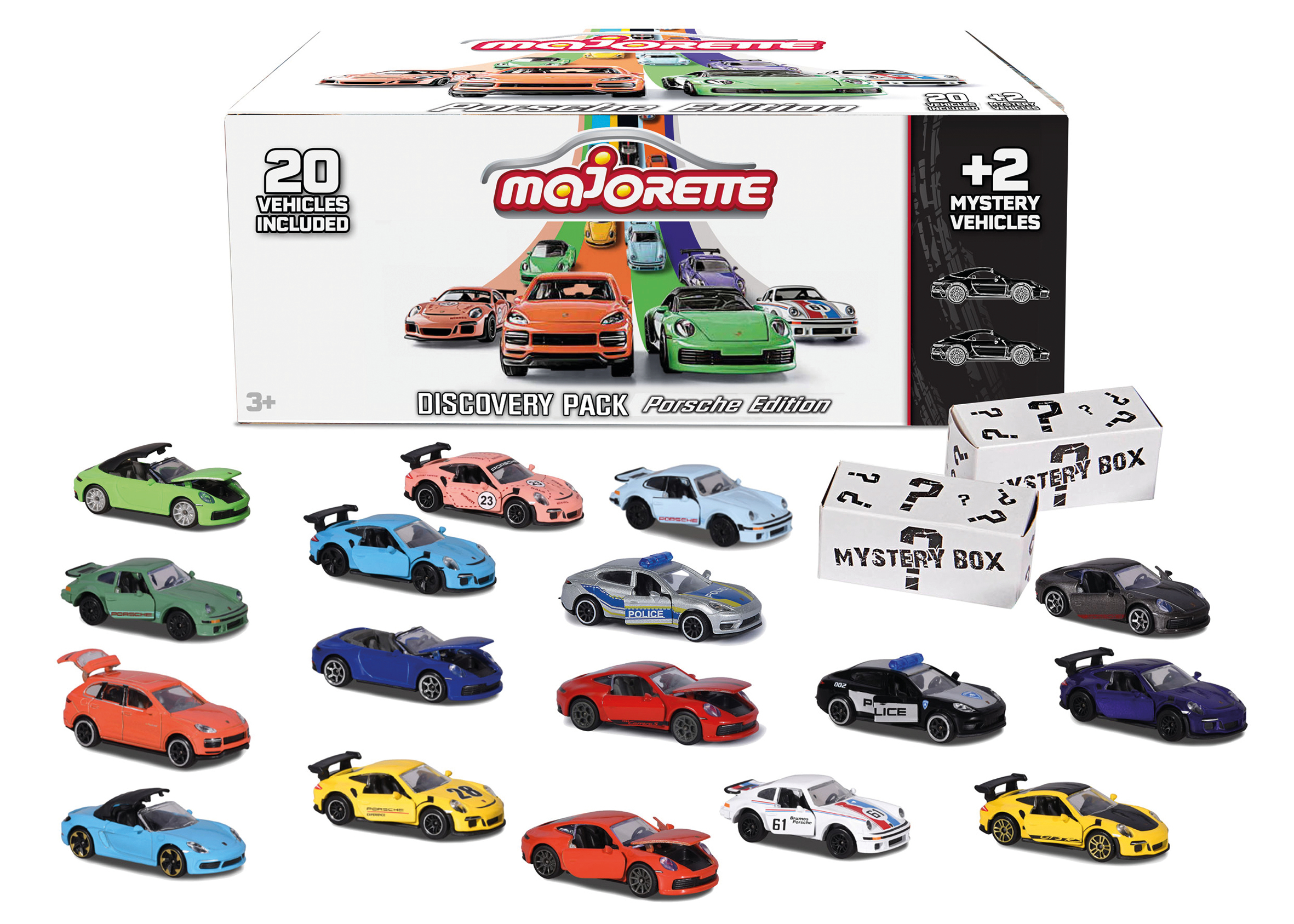 Ensemble Miniature Majorette Porsche Discovery Pack 20+2 – 22 Véhicules Métal Échelle 1/64 - vue 4