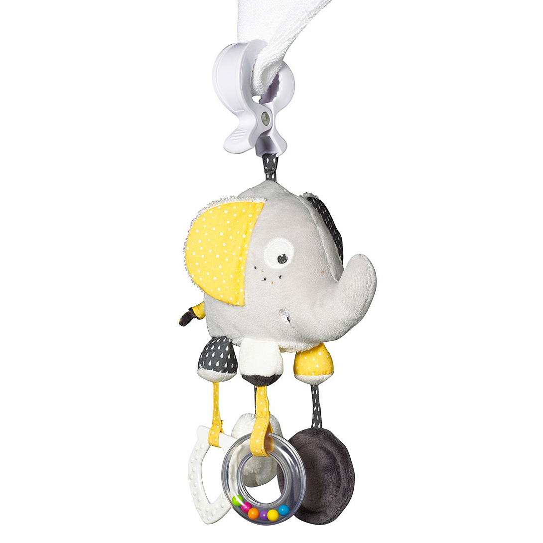 Sauthon Jouet d’activités bébé Eléphant avec pince - BABYFAN - Gris pour garçon - vue 2