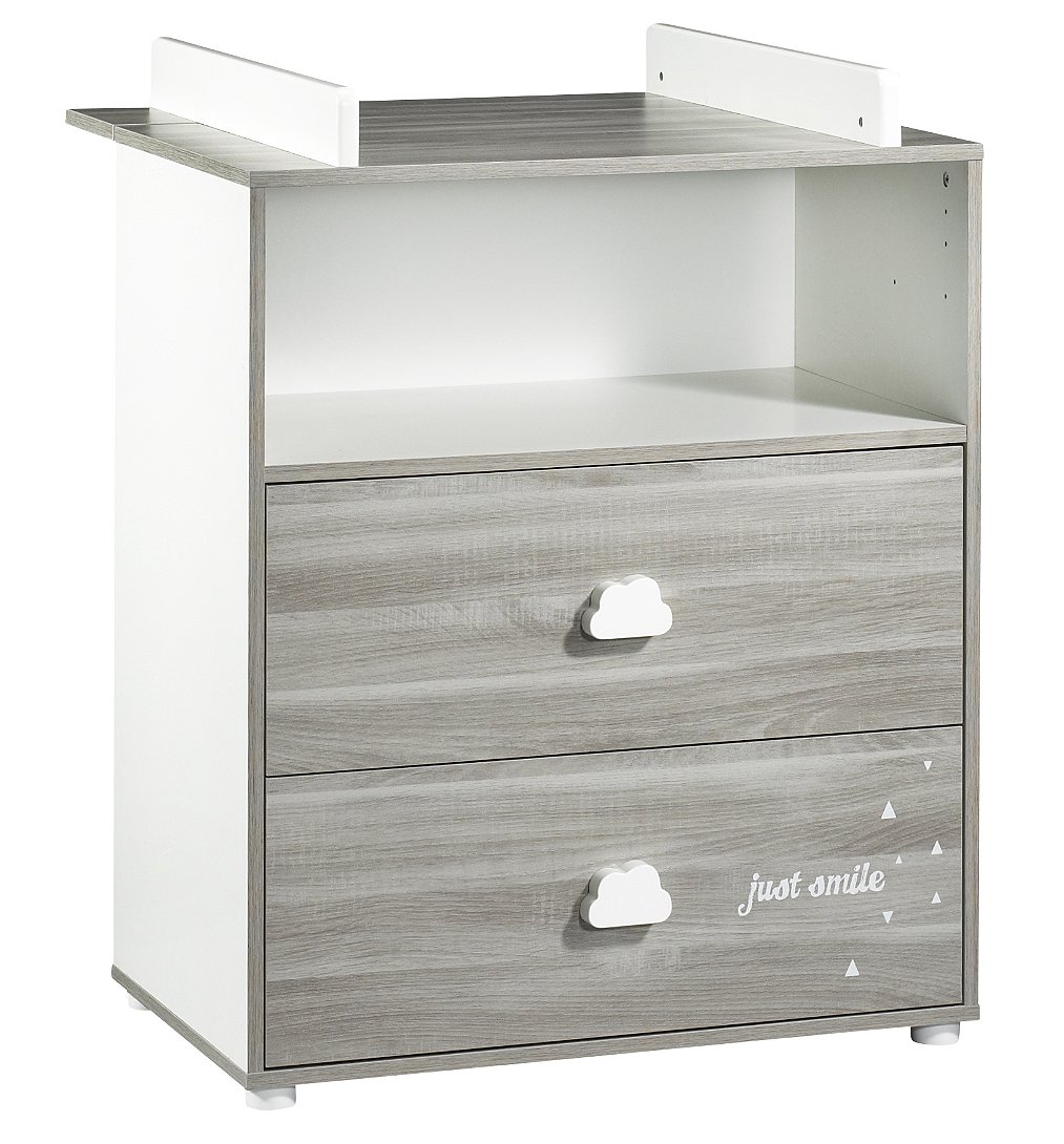 Commode à langer SMILE Chêne Silex