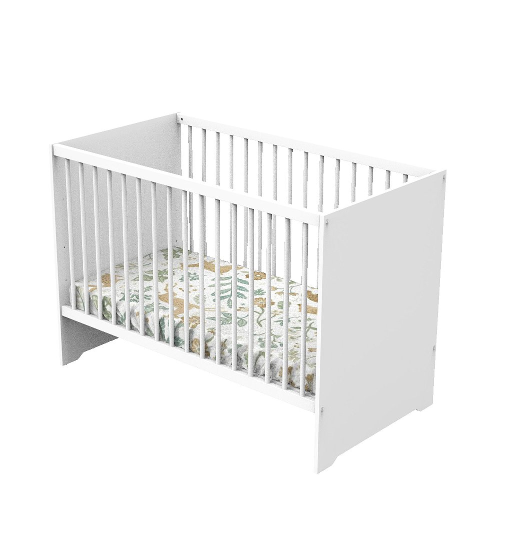 Lit bébé 120x60 bois vernis naturel FIRST - vue 3