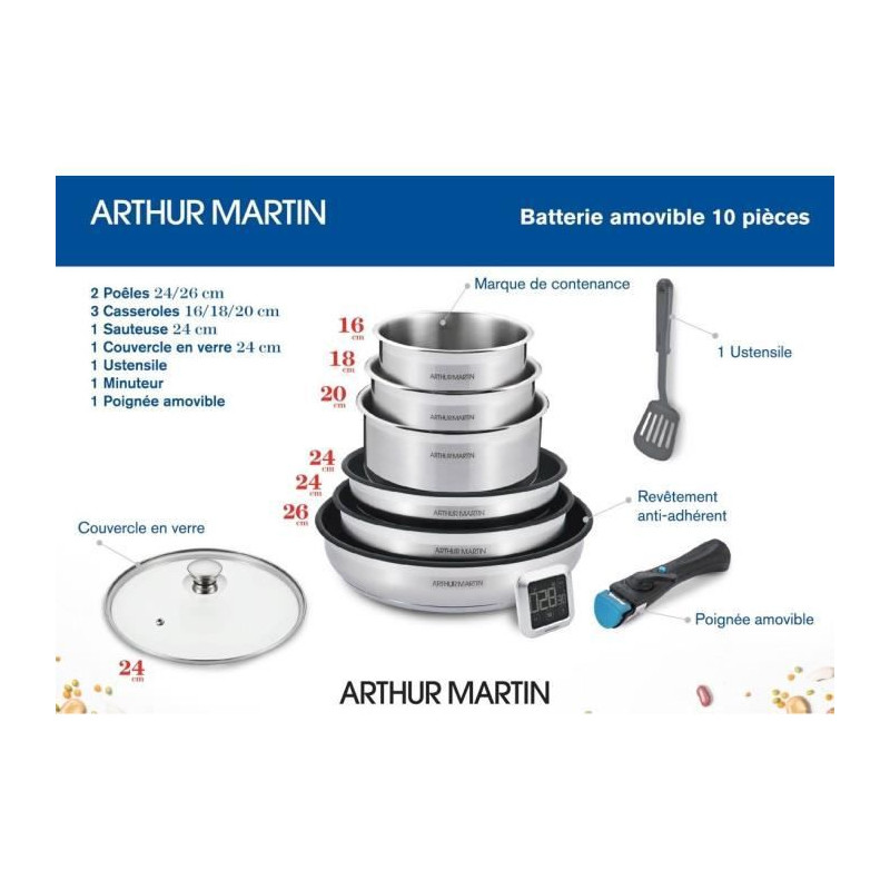 Aufranc Ensemble De Casseroles Et Poêles En Acier Inoxydable Avec Couvercle En Verre, Antiadhésifs, Avec Sculpture En Nid D'abeille, Ensemble De Casseroles Et Poêles à Induction, Passe à Toutes Les