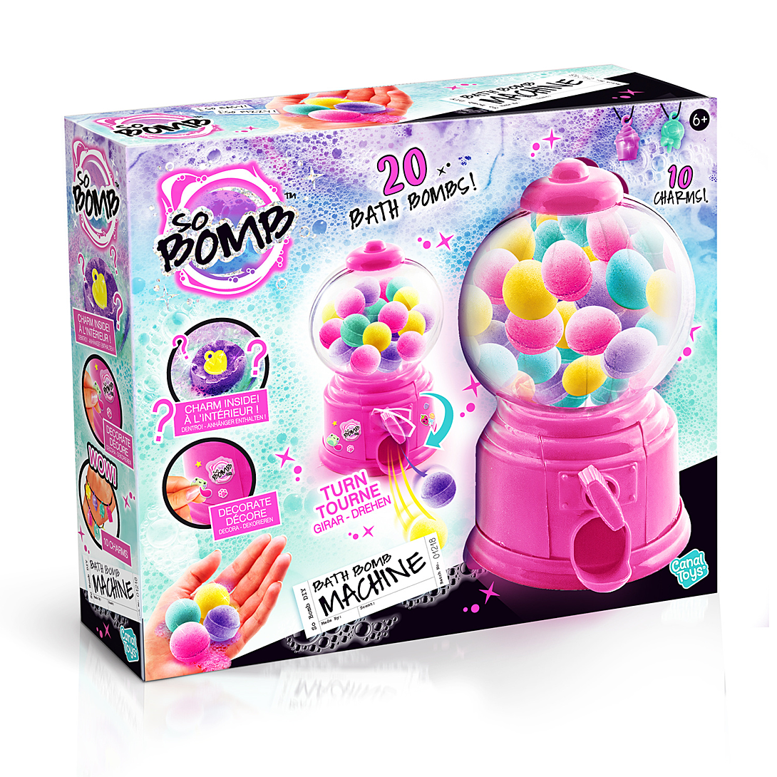 Distributeur De Bath Bomb Canal Toys BBD045 – Avec 10 Charms Surprises