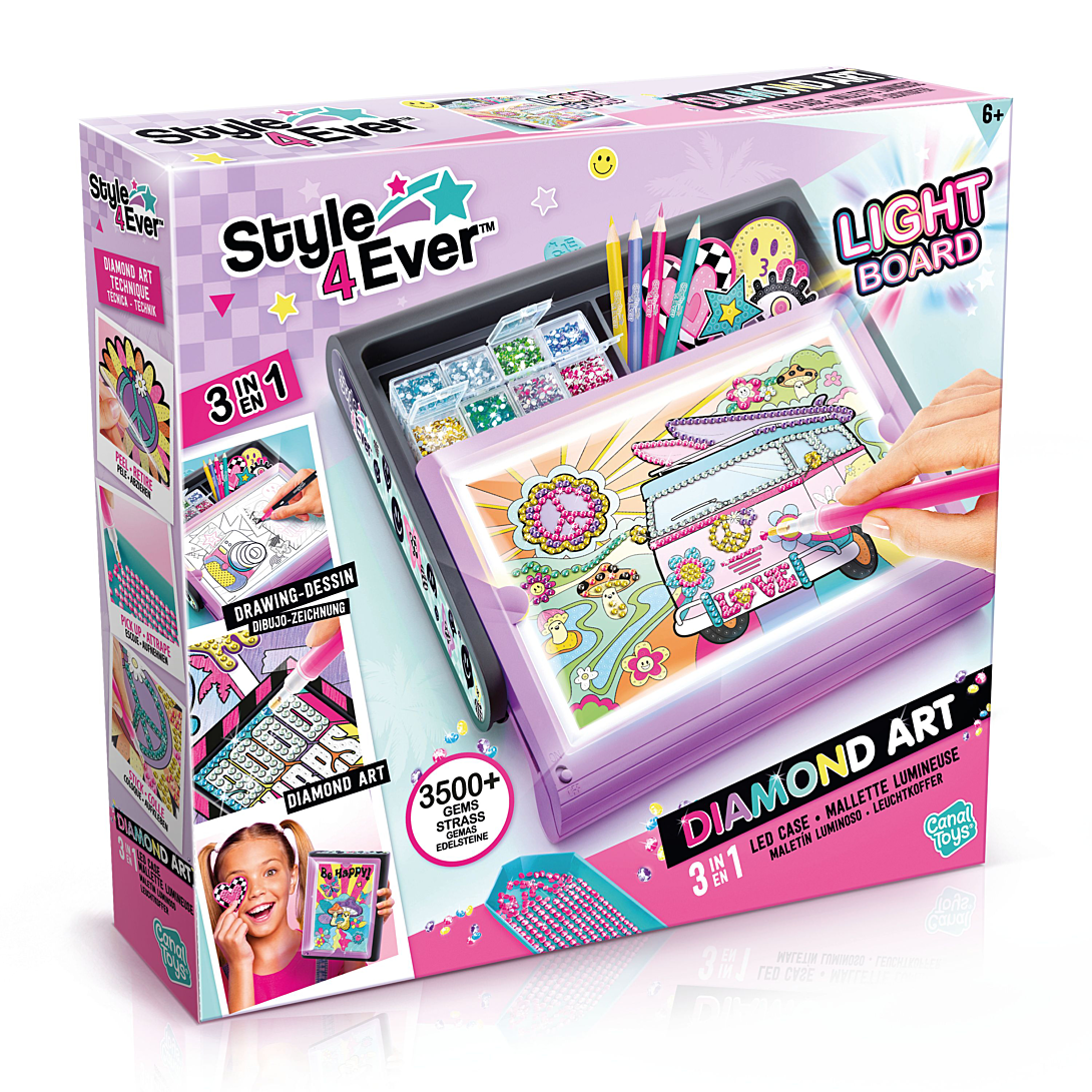 Jeu Créatif Canal Toys Diamant'art OFG 300 – Mallette LED 3 En 1