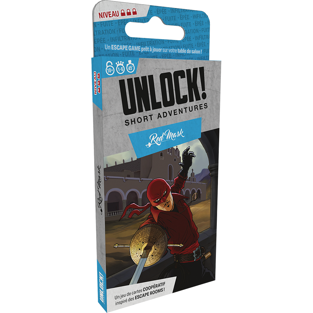 Jeu D'Escape Game Asmodee Unlock! Short Adventures Red Mask – Aventure Interactive 30 Minutes - vue 5