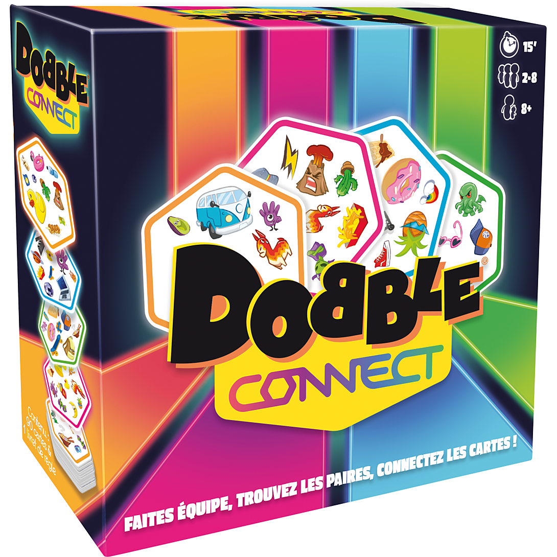 Jeu De Société Asmodee DOB4C07FR – Dobble Connect, Jeu de Rapidité et d'Ambiance - vue 5