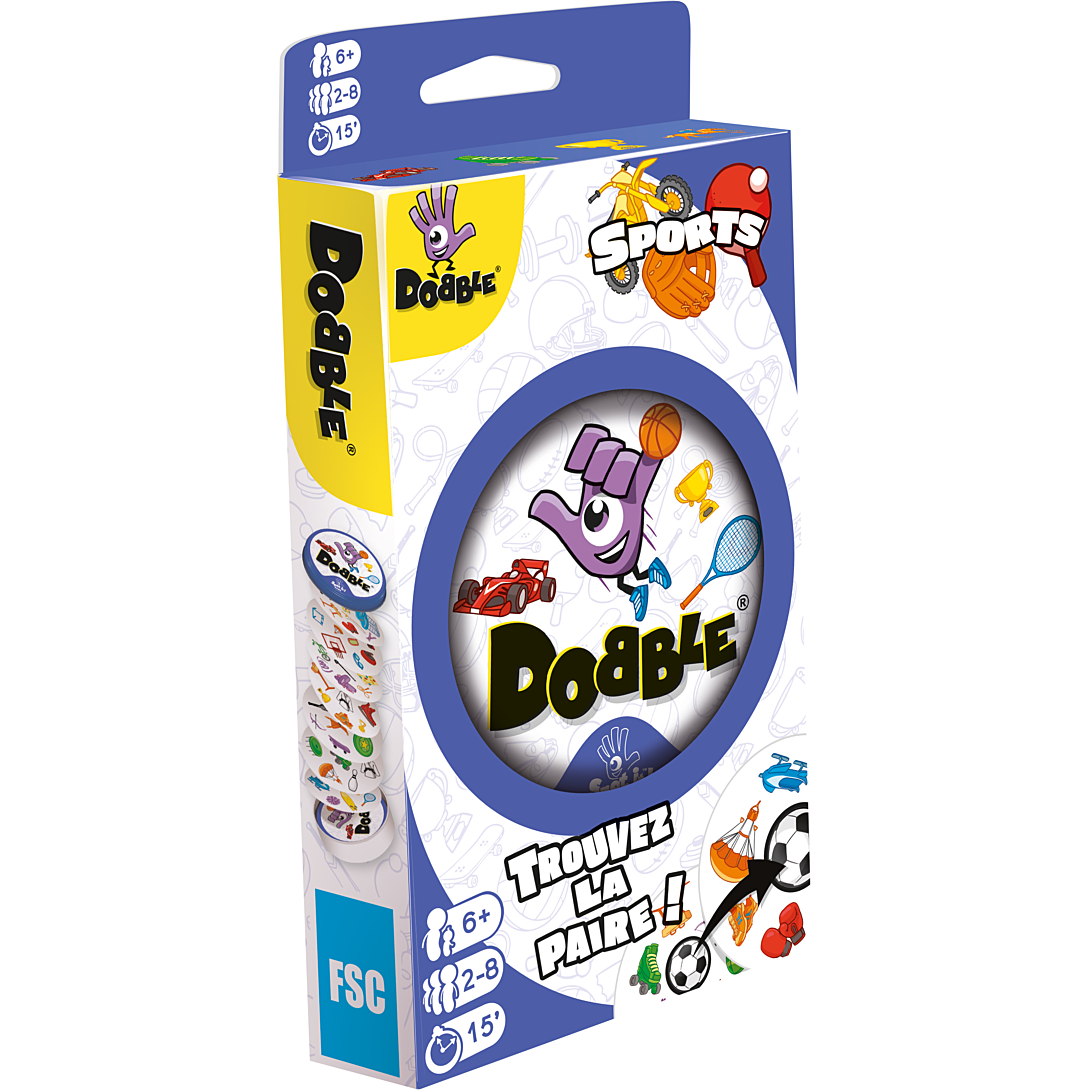Jeu d'Ambiance Asmodee DOBSPO04FRasmodee – Dobble Sports, 55 Cartes - vue 4