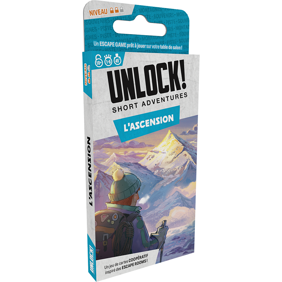Jeu D'Escape Game Asmodee Unlock! Short L'Ascension – Coopératif 30-45 Min - vue 3