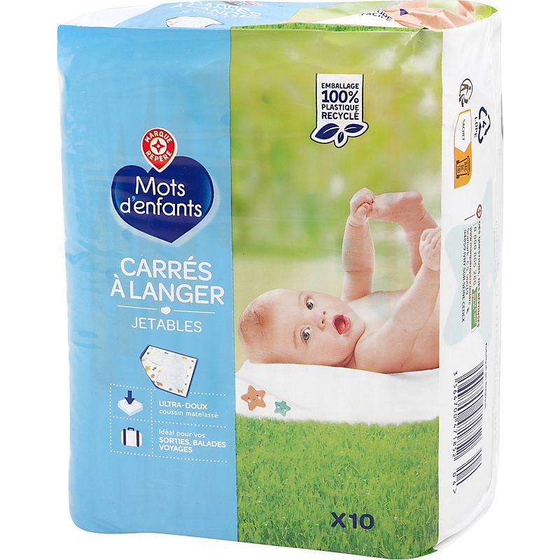 Chez Leclerc Slip Jetable Homme Leclerc CARRES A LANGER X10 MOTS D