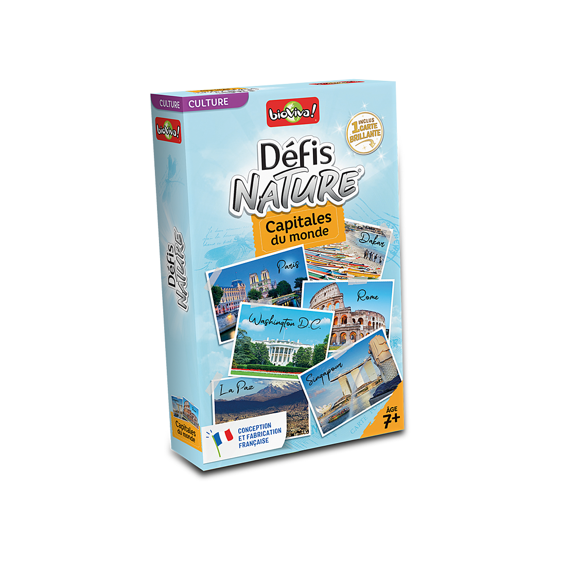 Jeu de Culture Générale Bioviva 280372 – Défis Nature : Capitales du Monde, Dès 7 Ans - vue 2