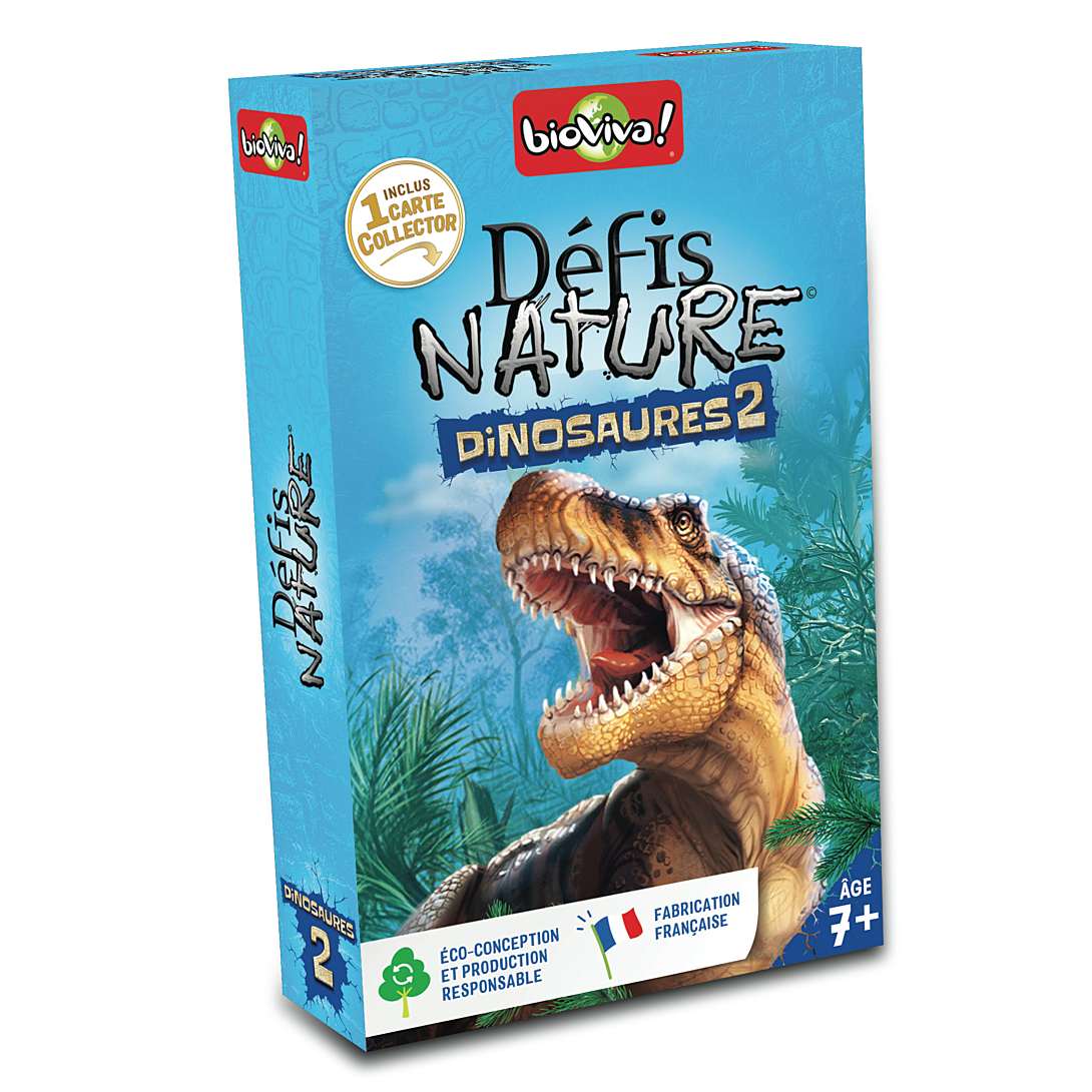 Jeu De Cartes Bioviva Défis Nature Dinosaures 2 – 36 Cartes Éducatives