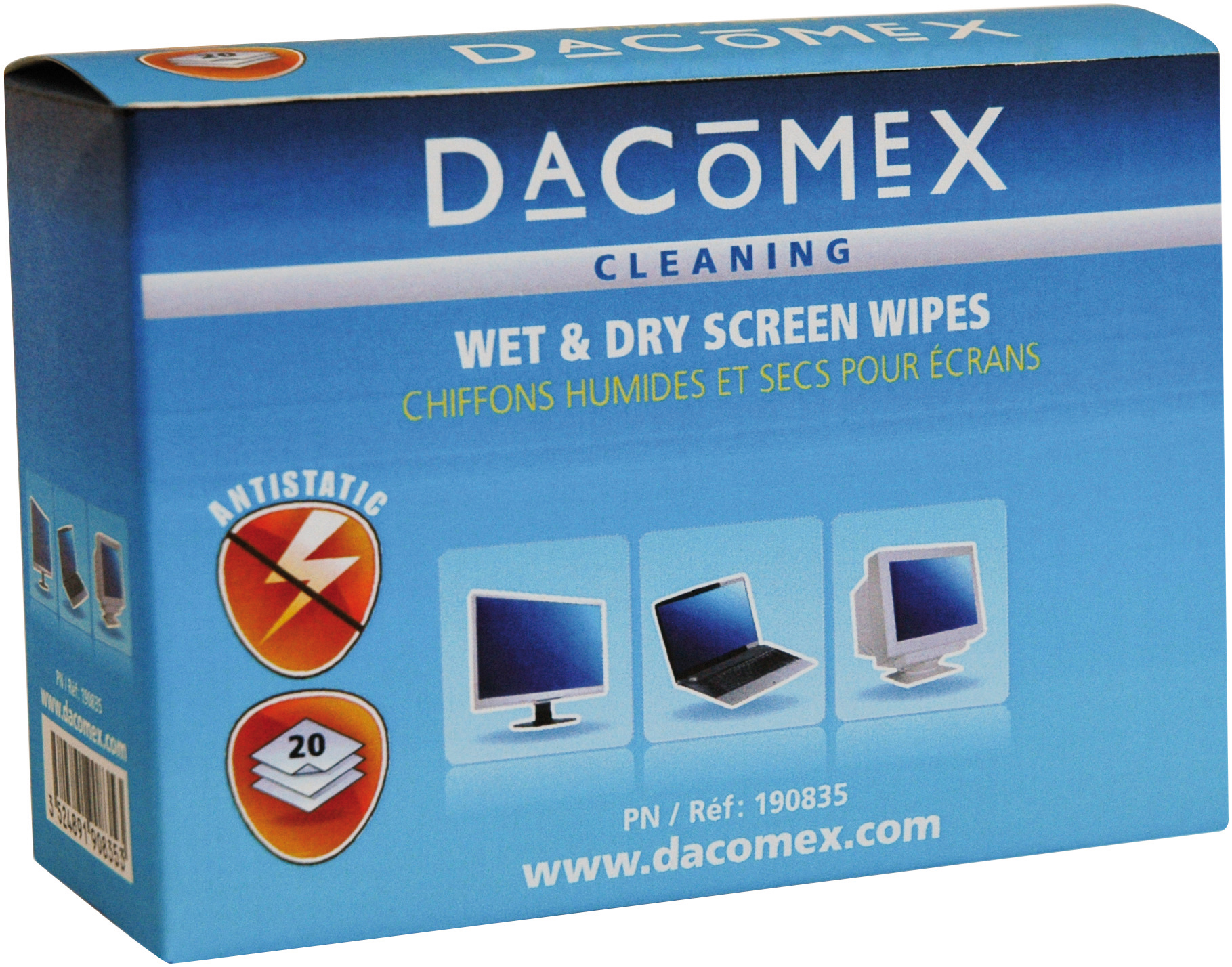 Lingettes écran 100 Pièces - Nettoyage TV PC Tablette LCD