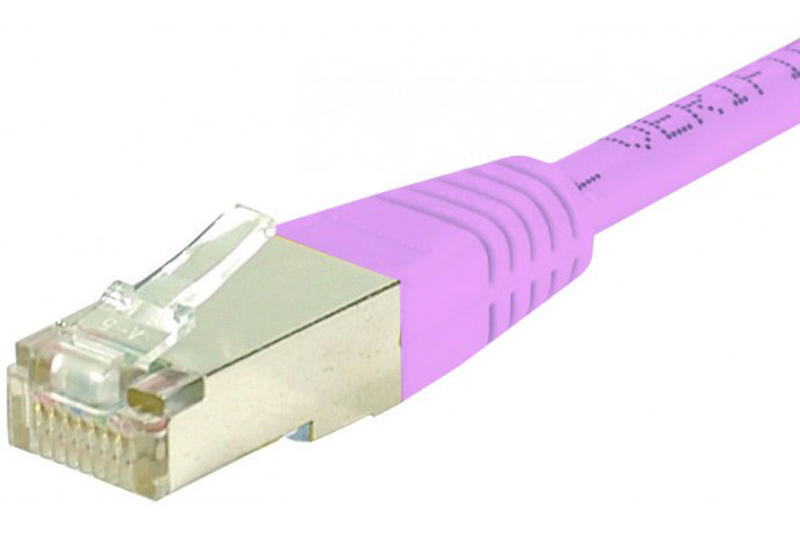 Komelec Conecticplus Câble Ethernet Cat 6 S/FTP rose - 0.15m