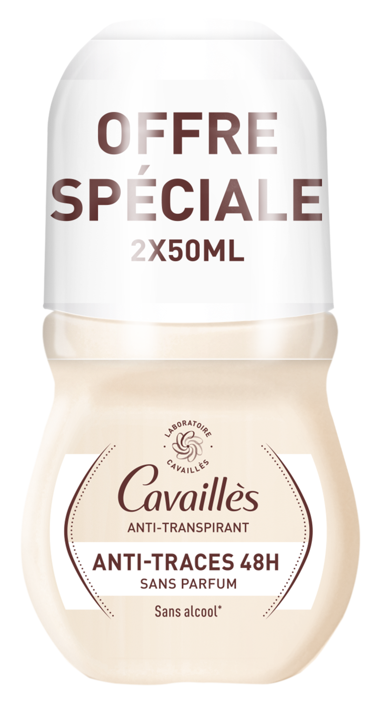 Déodorant Effet Extra sec Sans Parfum Roge Cavailles Le Lot De 2 Roll on