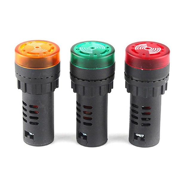 3 PCS AD16-22 Sound Buzzer avec indicateur de table Flash Buzzer actif ...