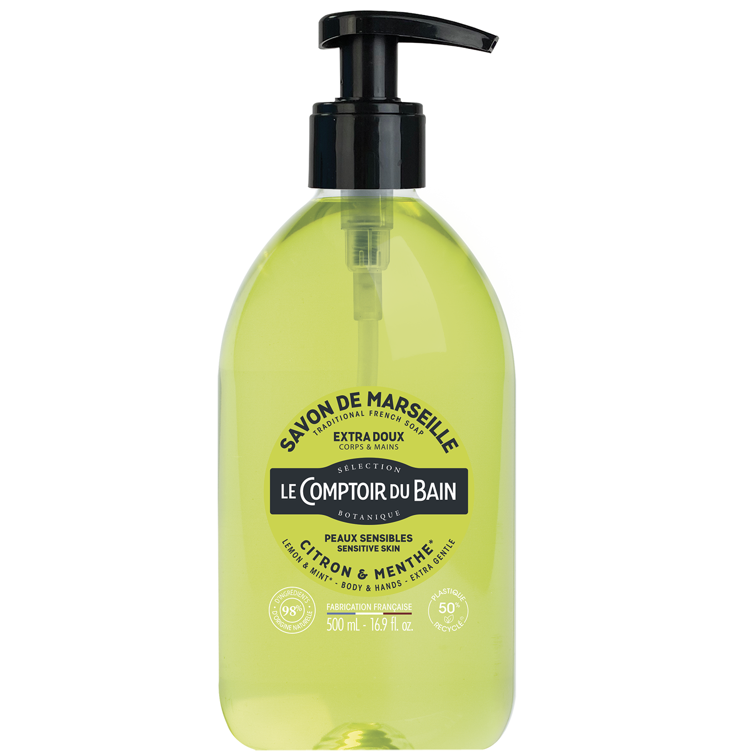 LCB - Savon liquide Citron menthe 500ml au meilleur prix