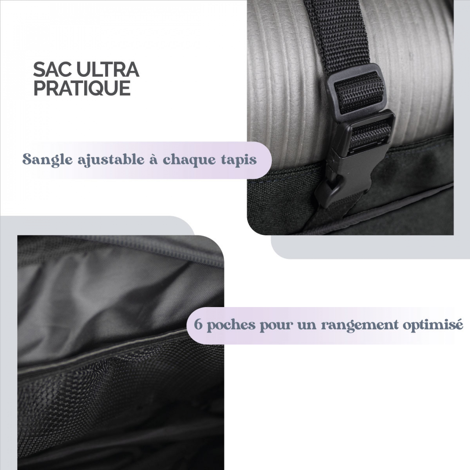 Sac De Rangement Long Pour Tapis De Yoga, Trépieds, Lampes Photo - Pliable, Robuste - Idéal Transport équipement