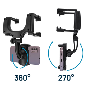 Support Téléphone Avion Pliable Et Magnétique - Rotation 360°, ABS + Silicone, Pour Vlog, Cours, Maison, Voyage