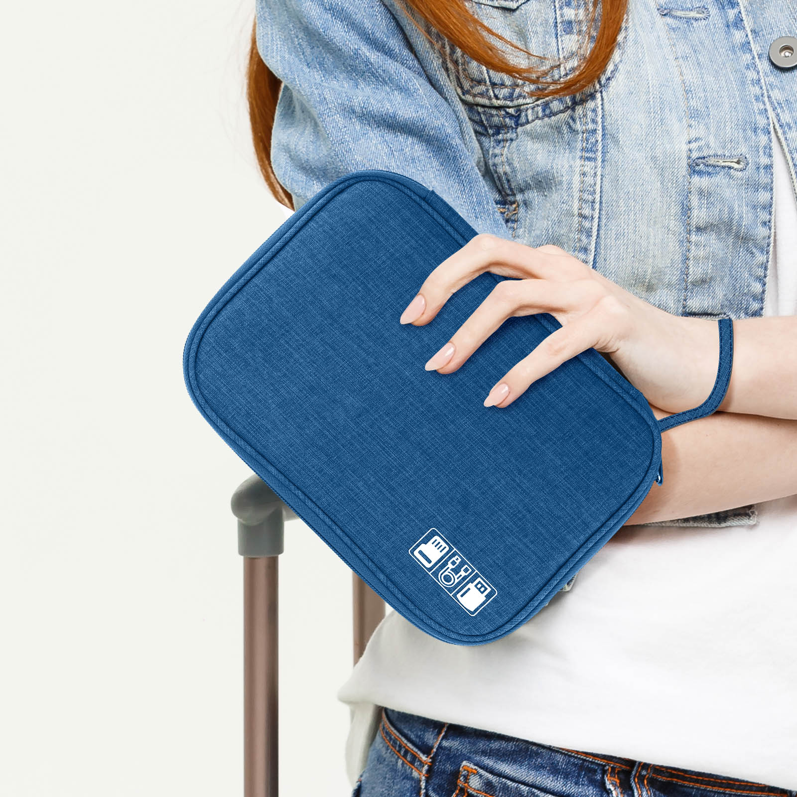 Pochette De Rangement Bluelans Pour Câbles, Clés USB, Disques Durs - Zip, Portable