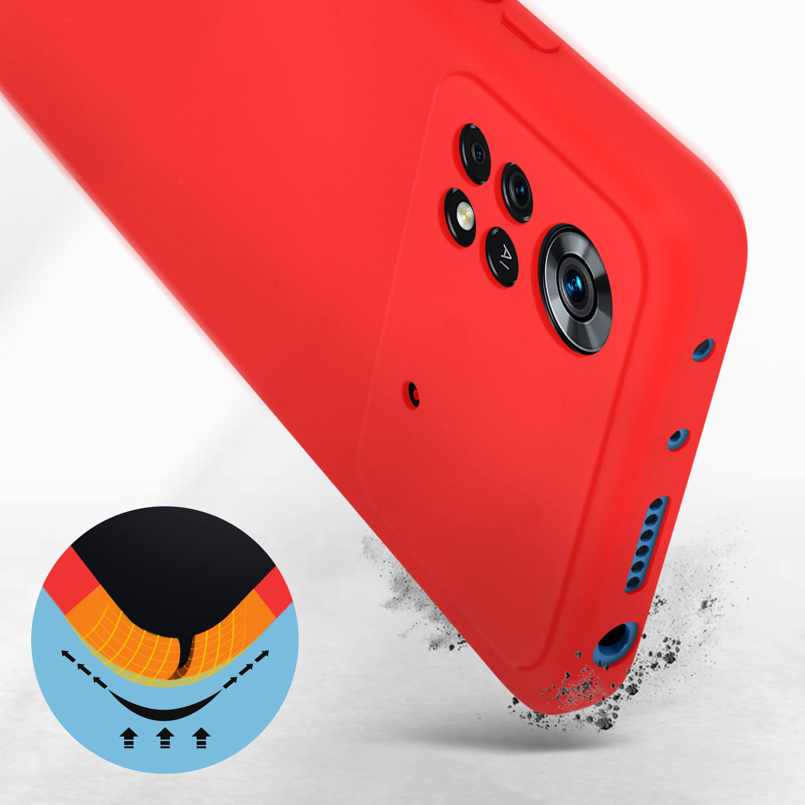 Coque Silicone Transparente Pour Poco X4 Pro 5G - Marque Little Boutik, Neuve