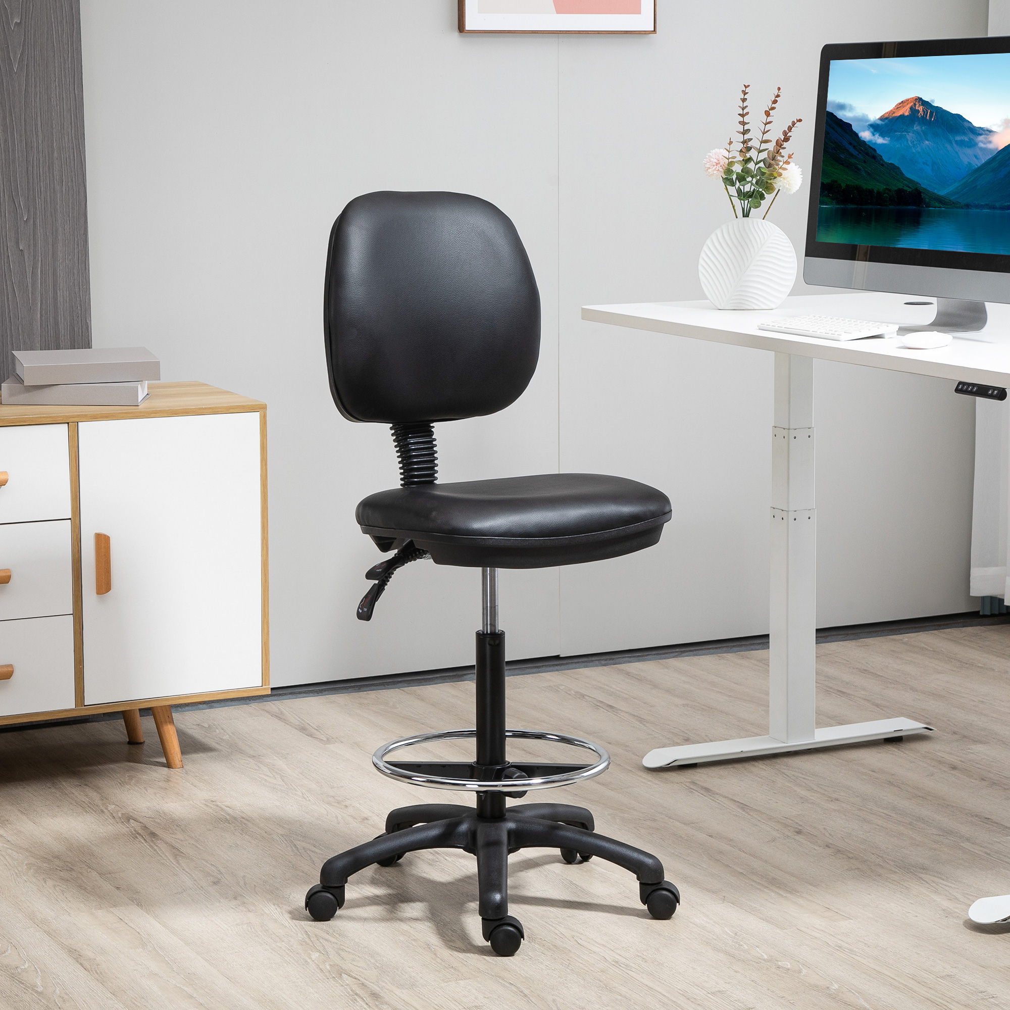 Kaleurrier Tabouret De Dessin Réglable Avec Dossier Et Repose