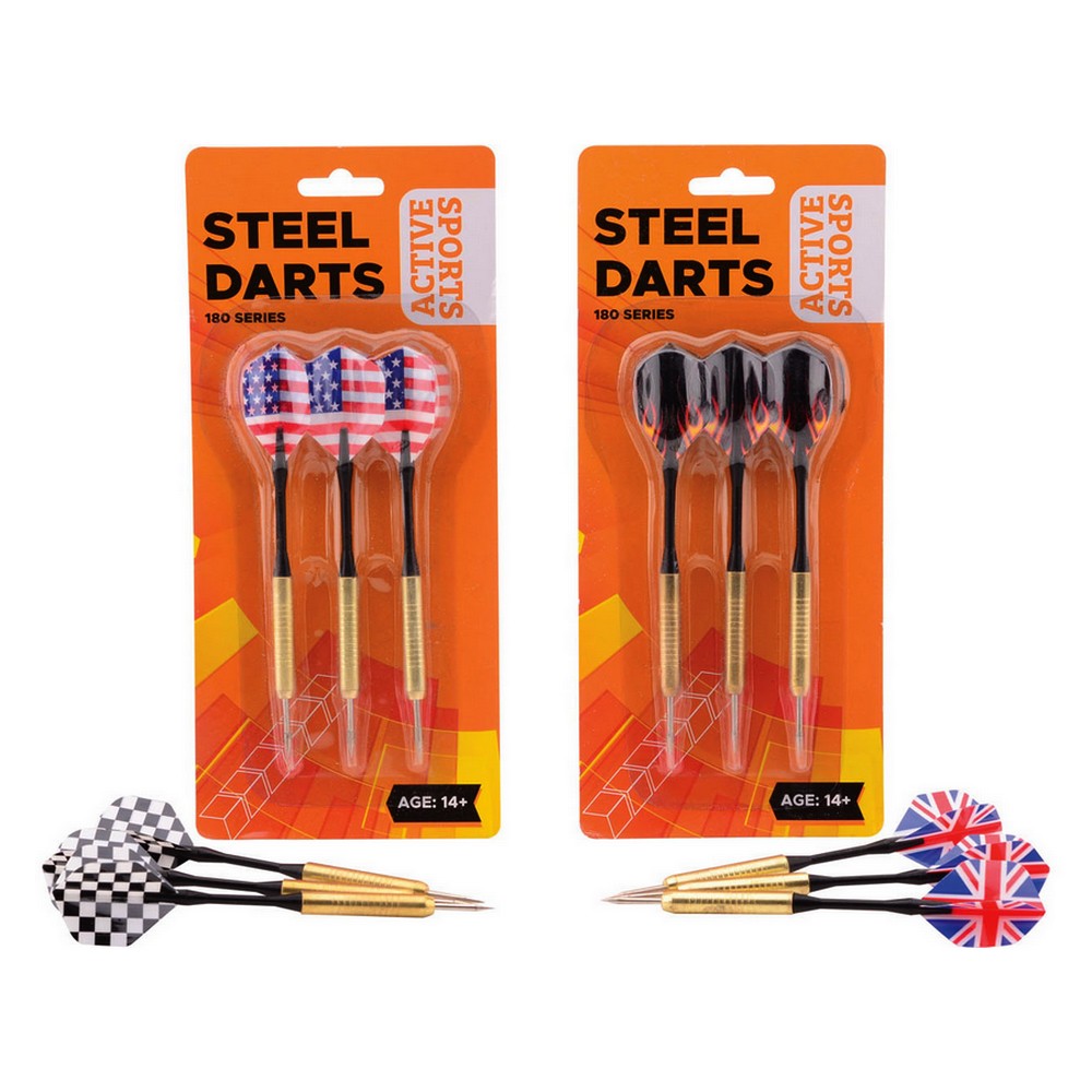 Jeu Salon Professionnel Lot De 3 Fléchettes à Pointes Plastique - Avec 20 Pointes De Rechange Et Accessoires Accessoires Fléchettes Cible électronique