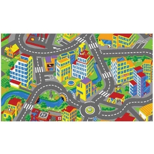 Tapis Circuit Voiture Enfant Pliable - Scène Urbaine Jouet Pour Chambre 50x80cm à 100x150cm