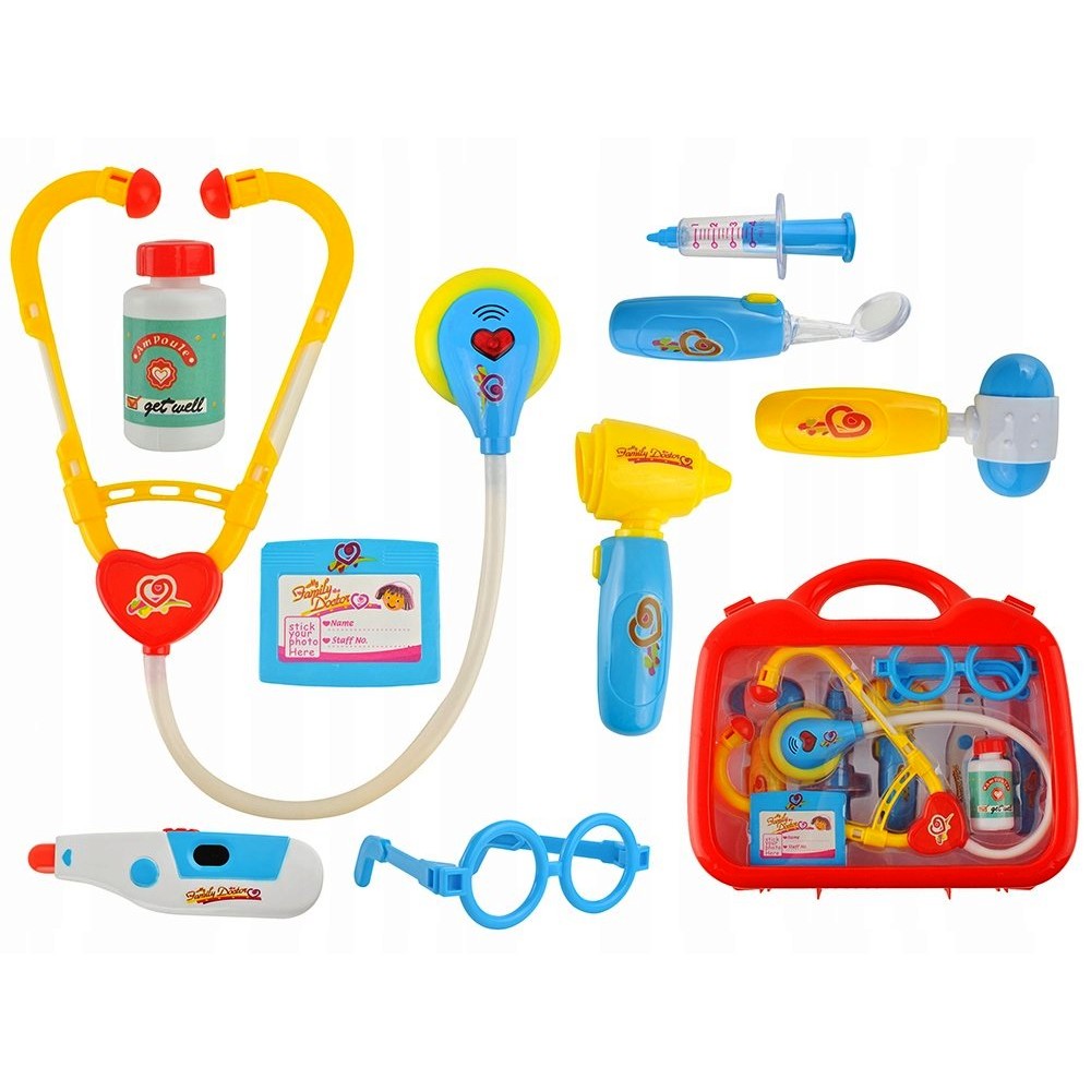 Coffret Docteur Pour Enfants 35 Pièces - Avec Vrai Stéthoscope, Blouse Et Accessoires En Bois - Jeu De