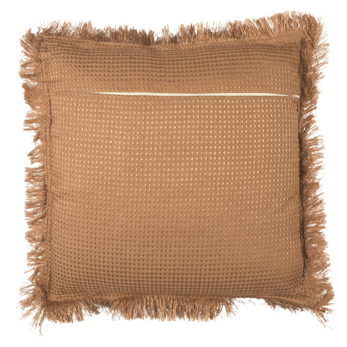 Coussin gaufre ocre - vue 1