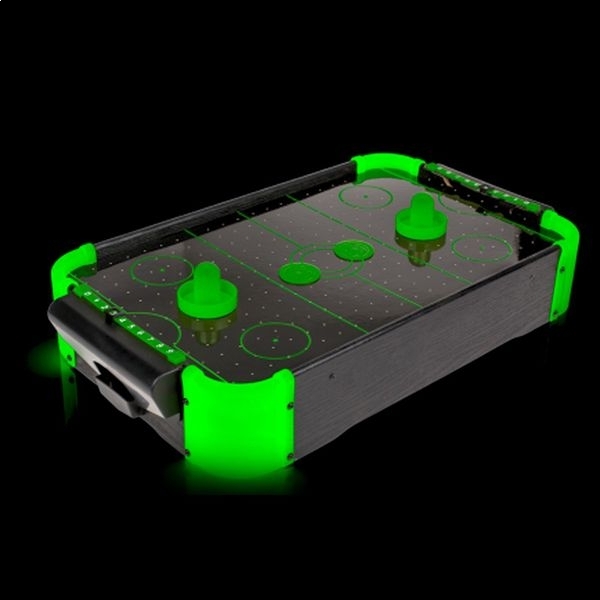 Baby-foot Air Hockey Miniature – Phosphorescent Avec Soufflerie Intégrée – TotalCadeau