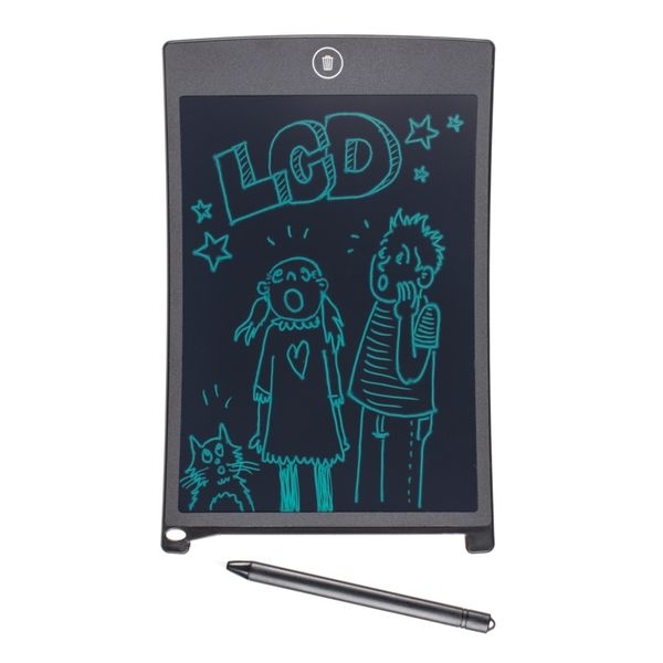Richgv Tablette D'écriture LCD 12 Pouces, Tableau De Dessin Effaçable Avec Bouton De Suppression, Bloc-Notes, Ardoise Magique, Apprendre, Travailler, Griffonner, Dessiner, Jouet Educatif