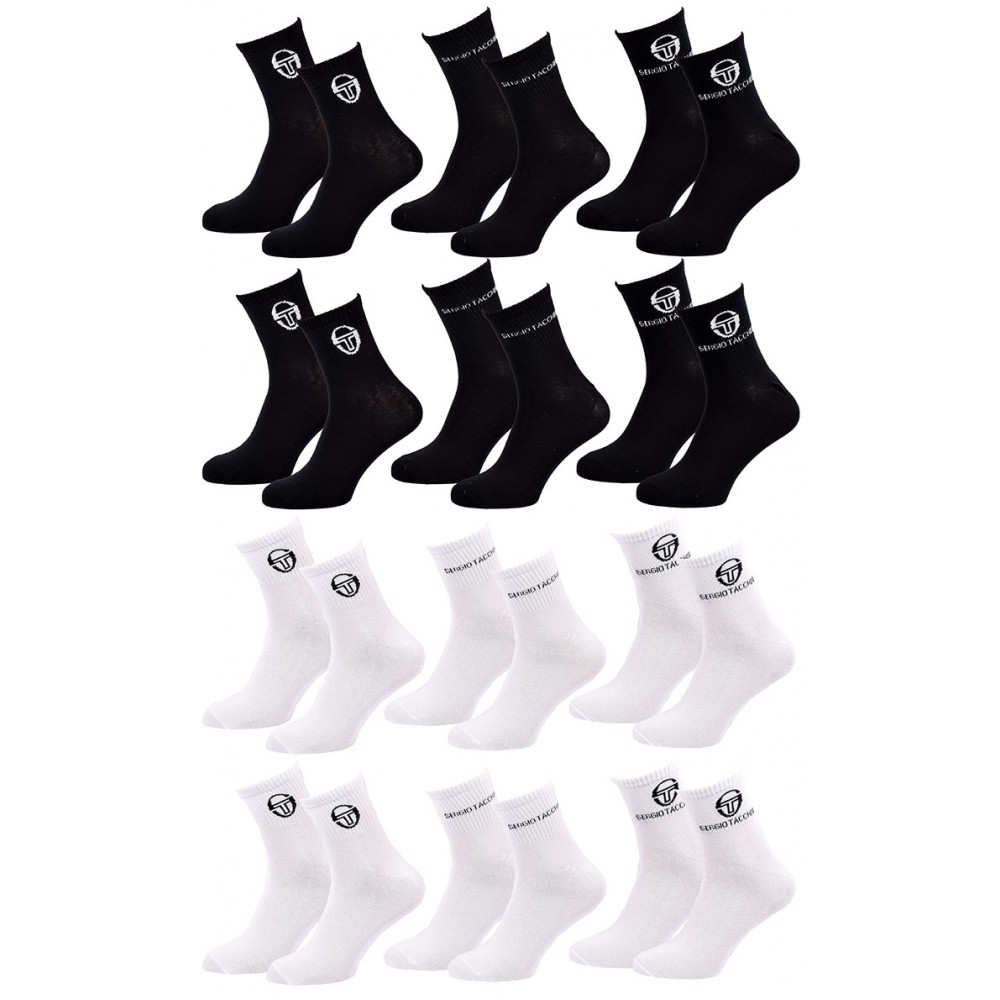 Lot De 4 Paires De Chaussettes Courtes Sergio Tacchini - Taille 39-42 - Homme - Neuf Avec étiquettes