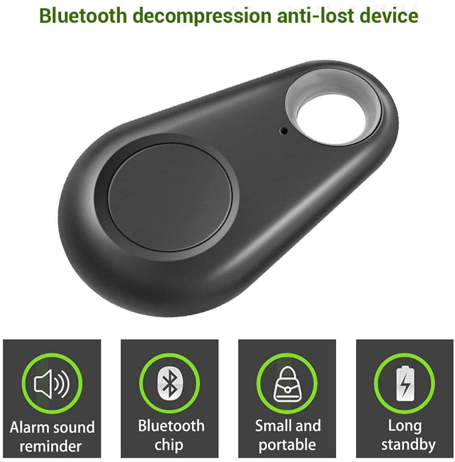 INECK® Localisateur D'objets, Localisateur De Clés Key Finder Traceur Gps Bluetooth Anti Perte Avec Alarme De Localisation Tracker Avec Telecommande De Camera Fonction Pour Ios Android