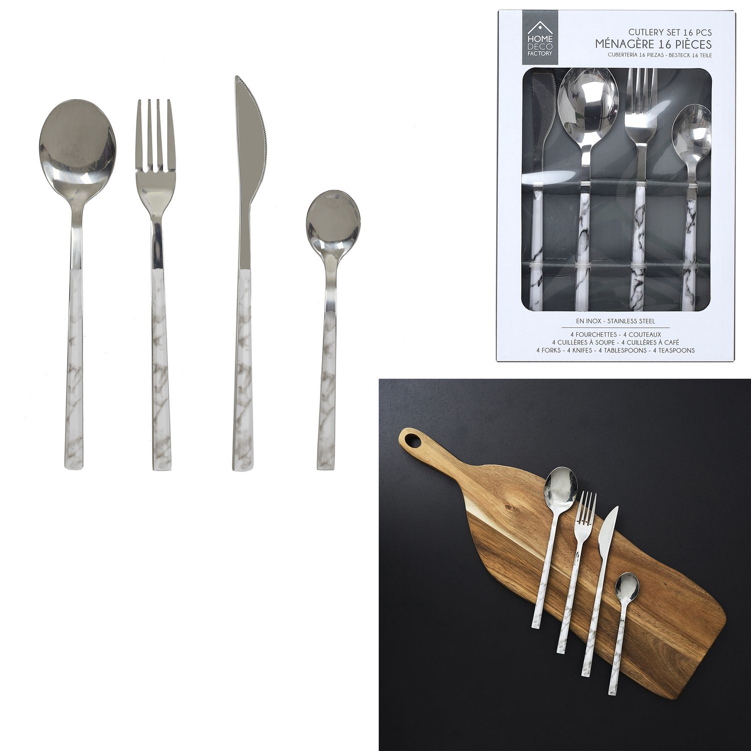 ménagère métal argenté 37 couverts poinçon argent 84 gr