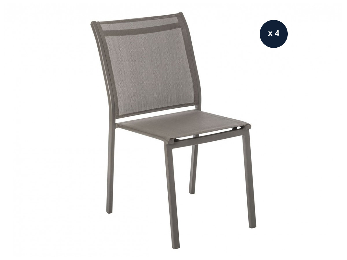Chaise Empilable Charlotte 7H SEVEN HOUSE - Résine Fibre De Verre - Blanc - 50x44x87.5cm - Intérieur/extérieur