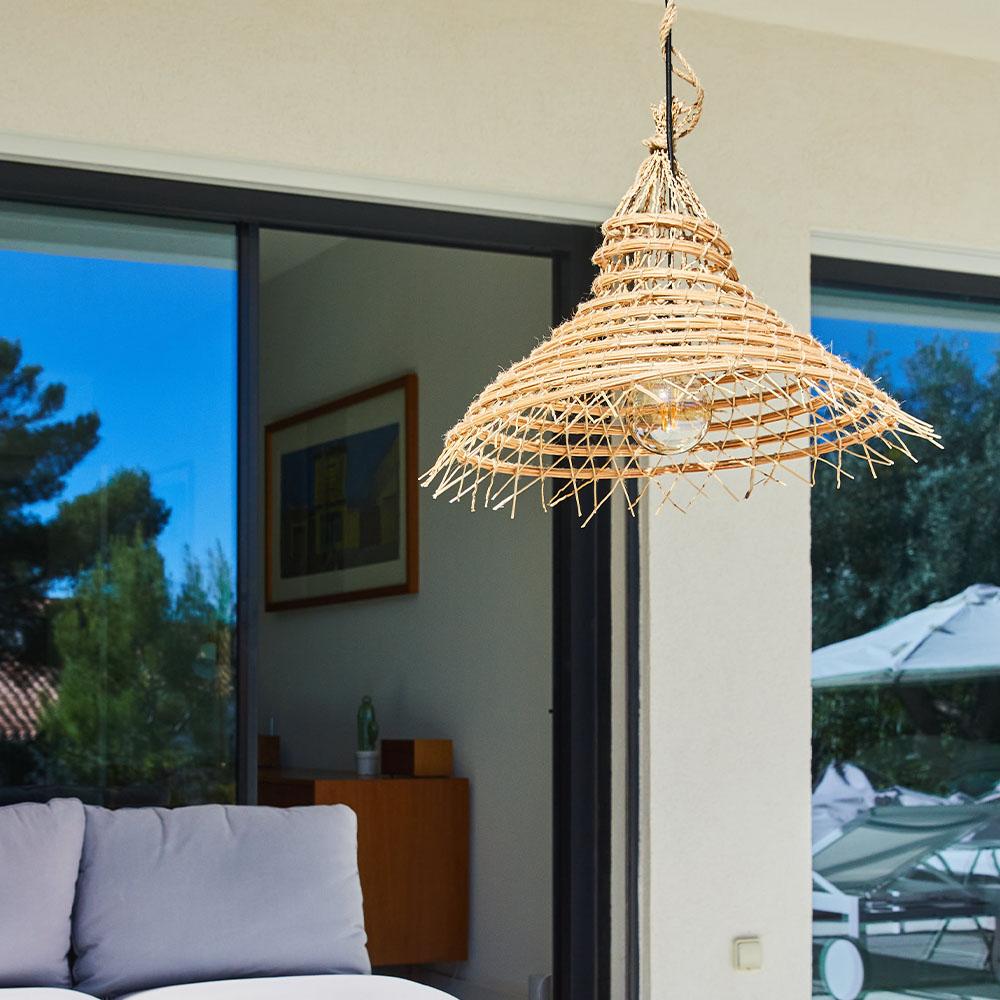 Eglo Abat-Jour 1 1 Vintage, Lin, DM 30 Cm, E27, Marron | 49659