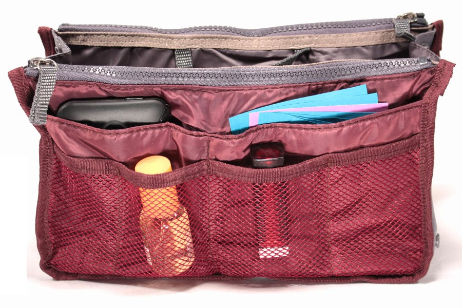 SHOP-STORY ORGANIZER BAG RED WINE Organisateur de sac à main