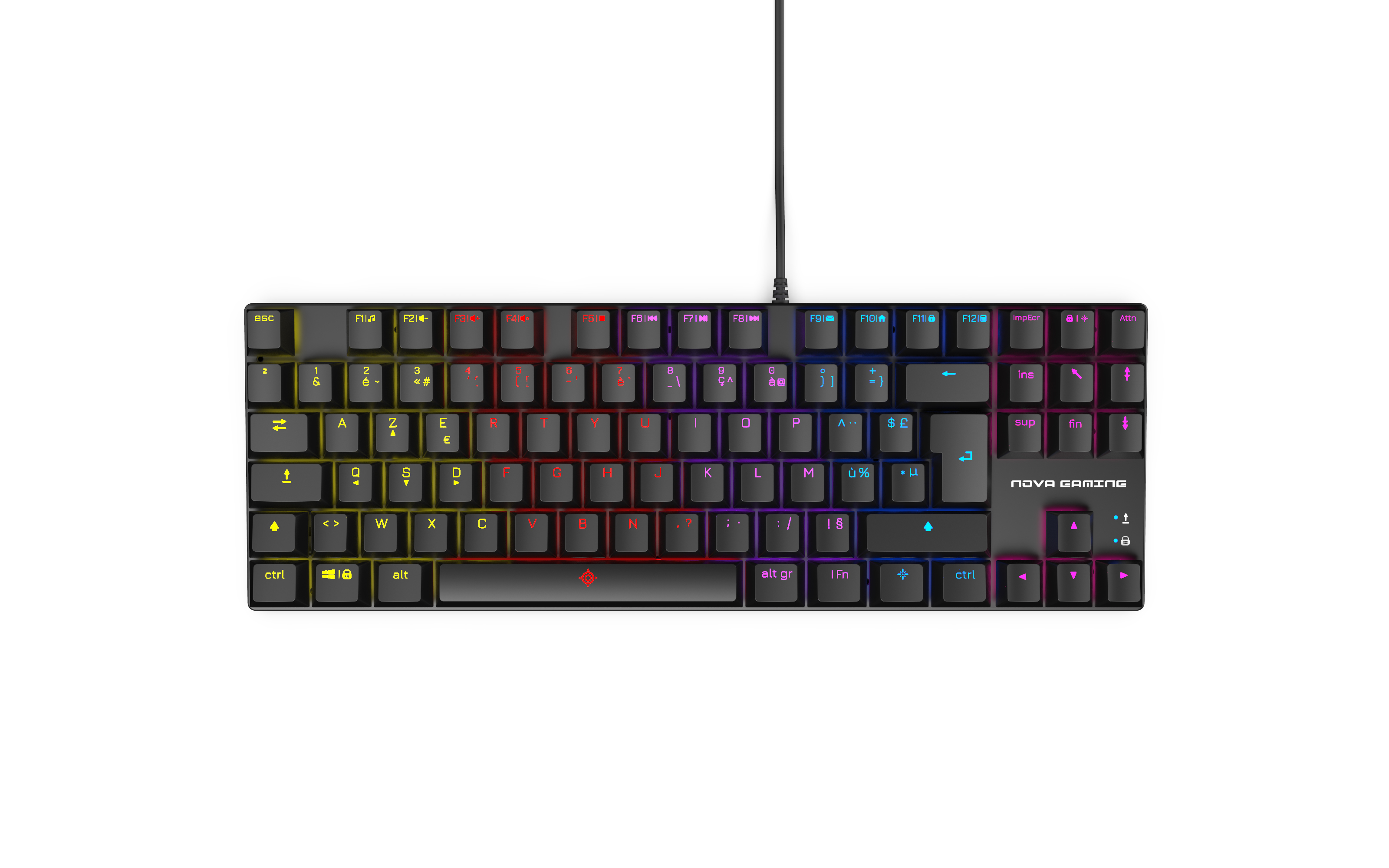 Clavier Mécanique Vertex Angle R2 TKL – Custom Gris – Monté Avec Leaf Spring