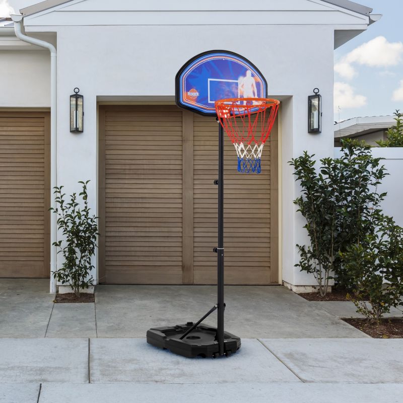Panier De Basket Enfant – Hauteur Réglable 0,90m à 1,35m – Avec Ballon Et Pompe – Roulettes – Dès 3 Ans