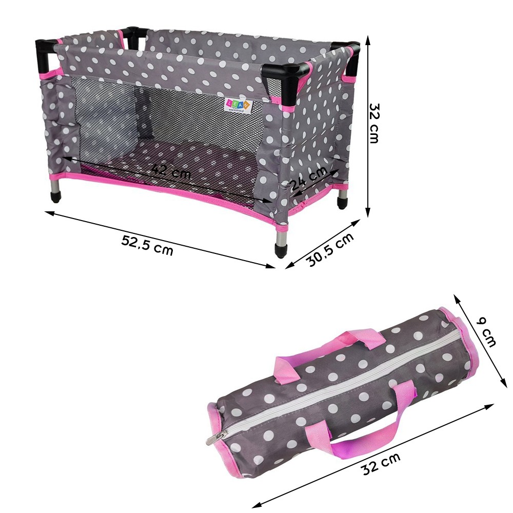 Lit parapluie de voyage sur roues Esti et sac de transport - Menthe