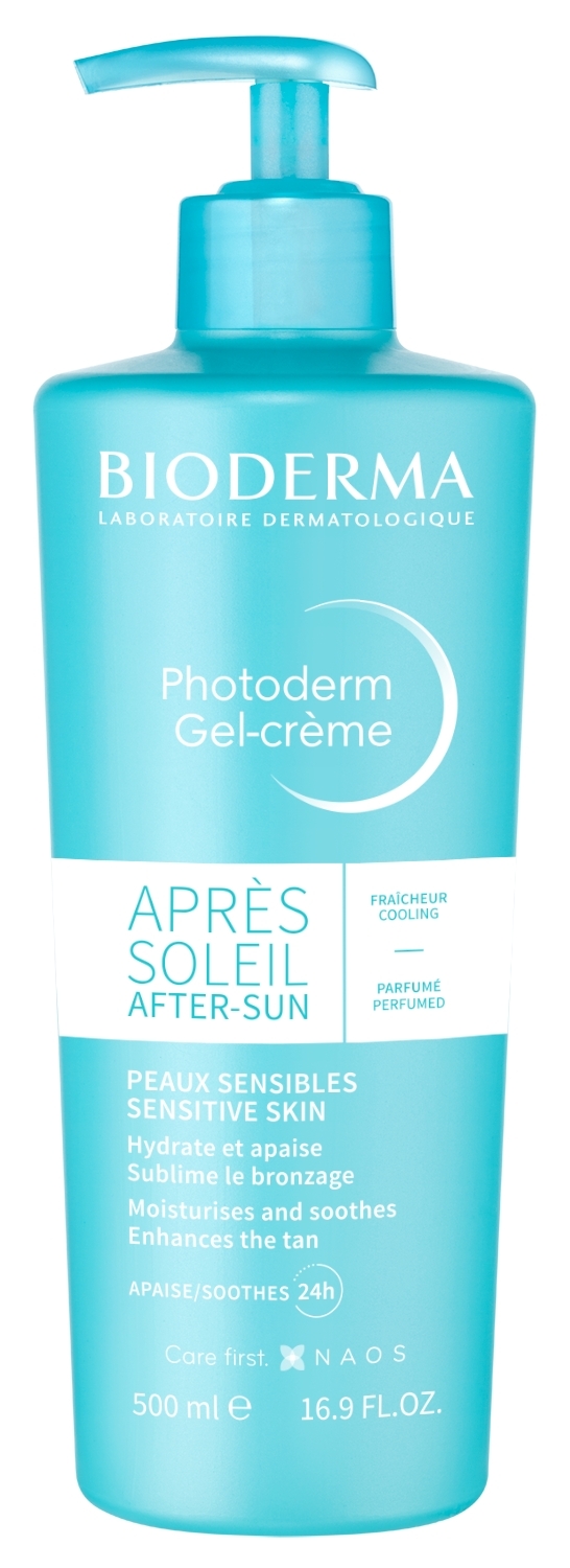 Gel crème Après Soleil Sublime Le Bronzage Hydrate Et Apaise La Peaux Sensibles Fraîcheur Cooling Photoderm Gel crème Bioderma Le Flacon De 500ml - vue 2