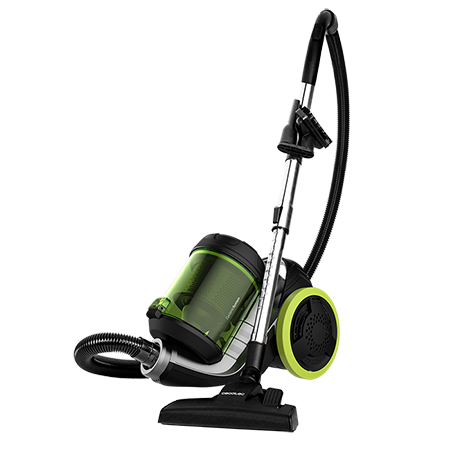 aspirateur sans sac de 3,5L 800W vert gris noir