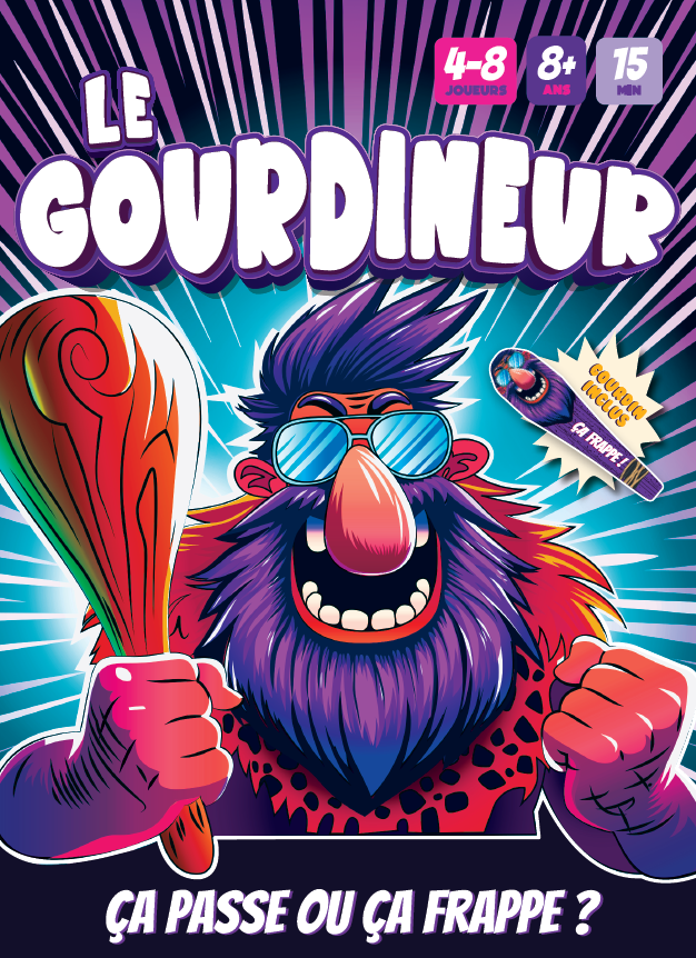 Jeu d'Ambiance Gigamic Le Gourdineur – 3 à 8 Joueurs avec Gourdin Gonflable - vue 2