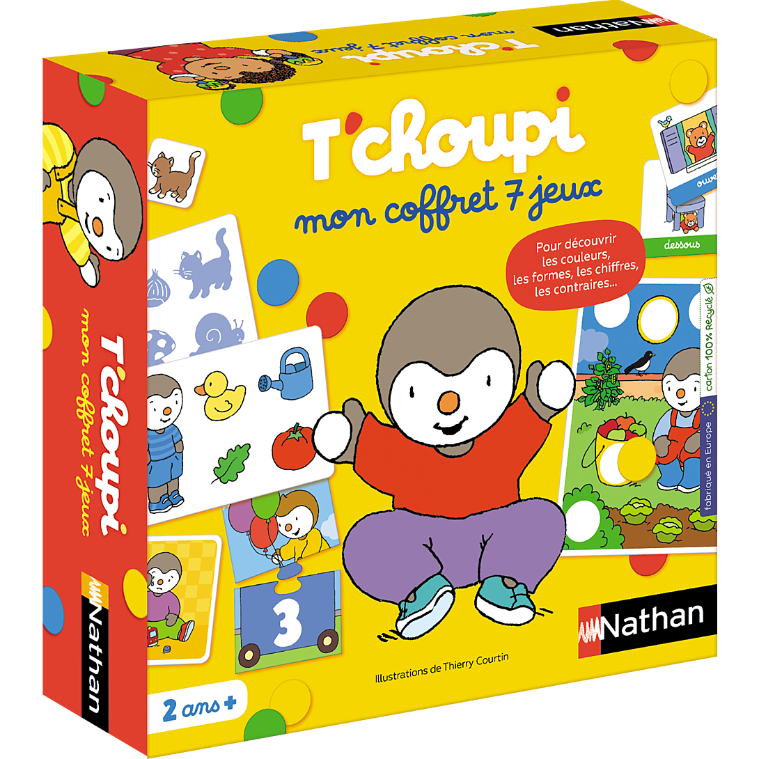 Coffret 7 Jeux T'Choupi NATHAN 1130600218 – Jeux Éducatifs Dès 2 Ans - vue 4
