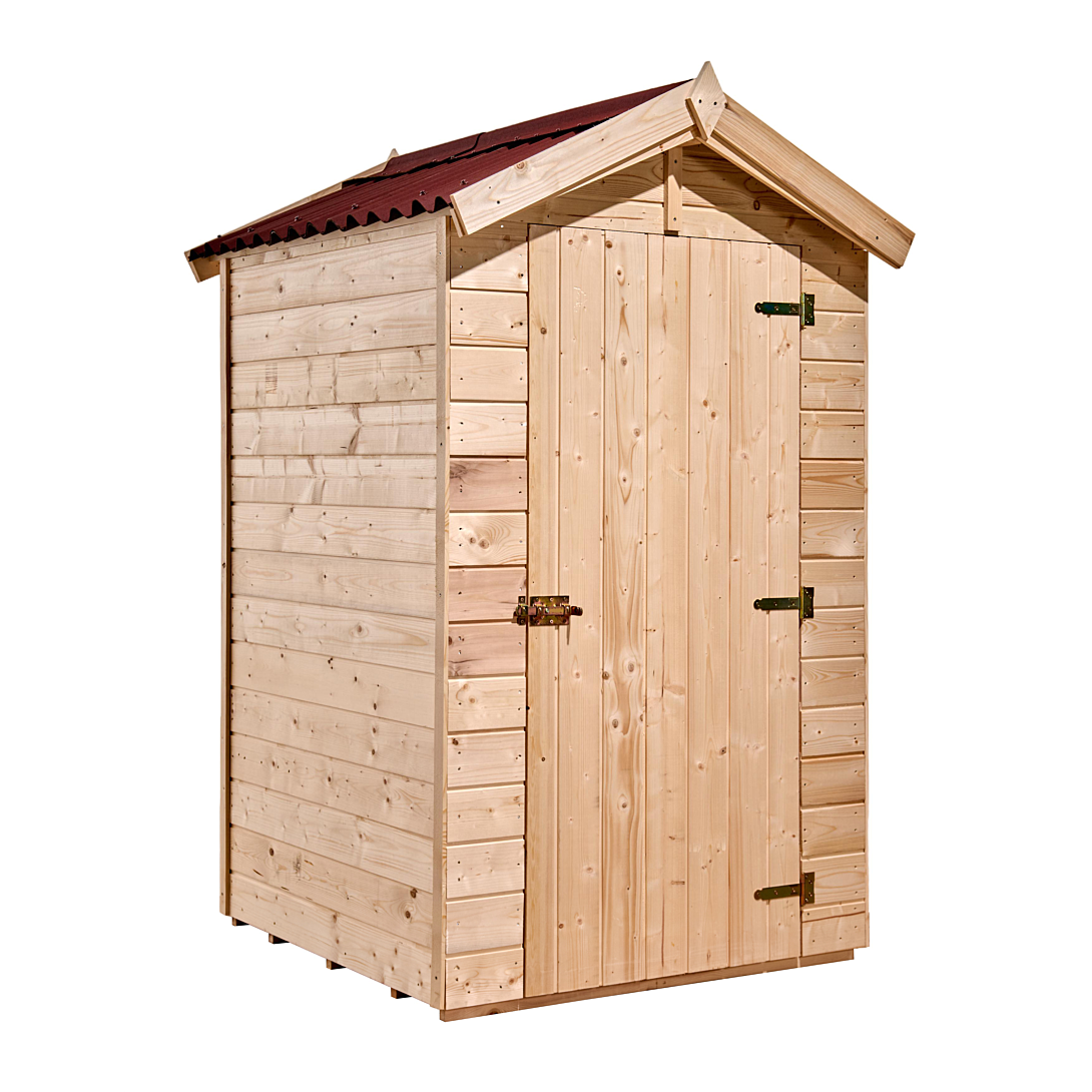 Habrita Abri wc en panneaux 1.35 m² bois naturel ED1414WC