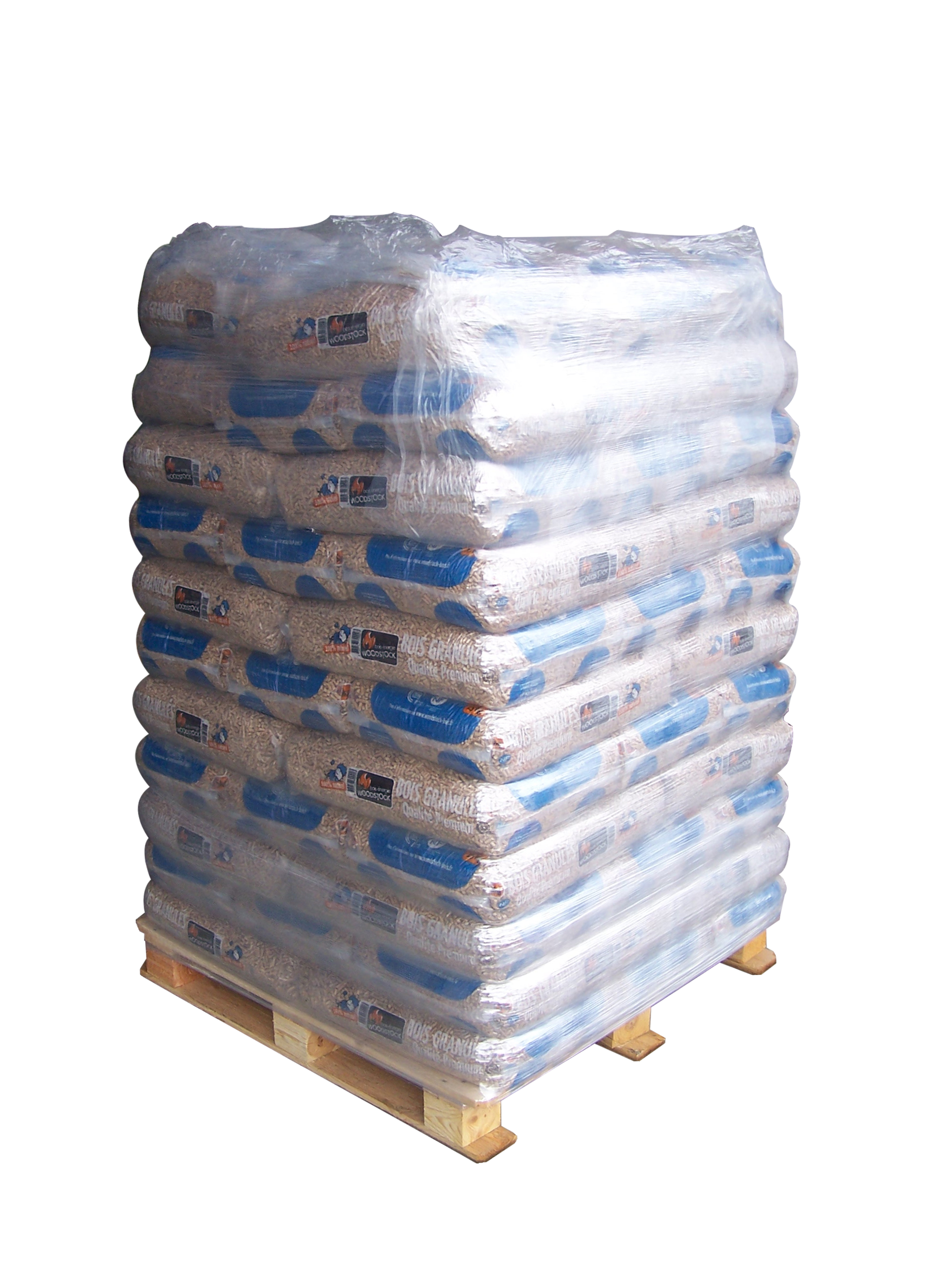 WOODSTOCK BOIS GRANULES Palette de 66 Sacs de 15 kg