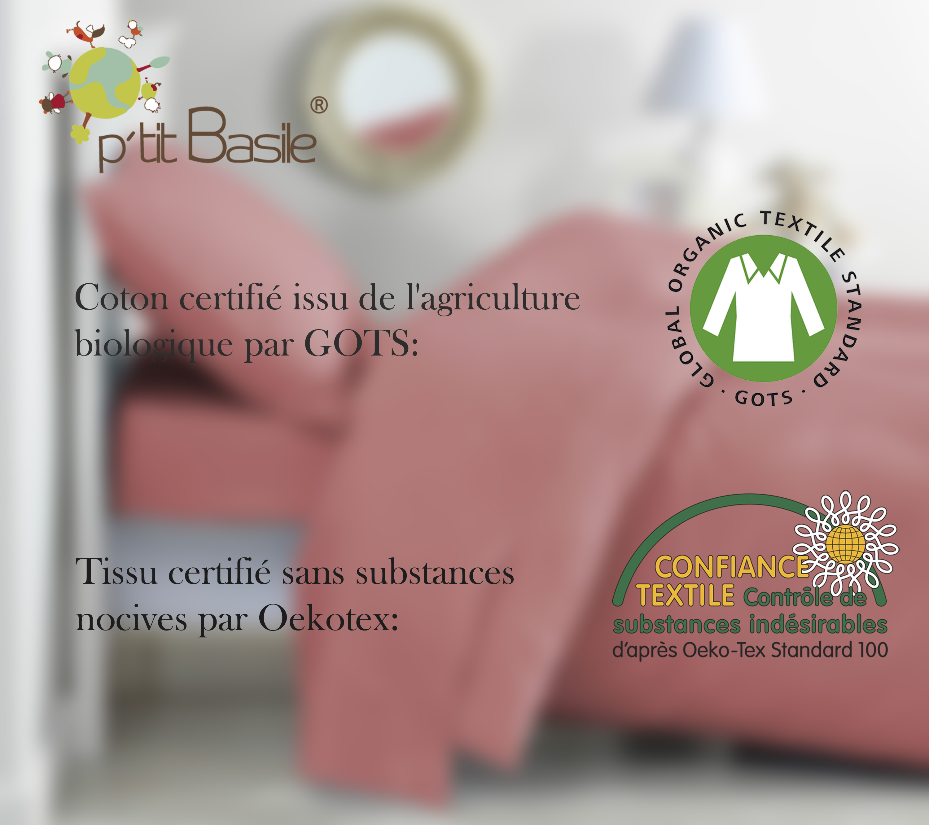 Drap Housse 70x200cm 100% Coton - Certifié Oeko-Tex - Bonnet 25cm - Bleu