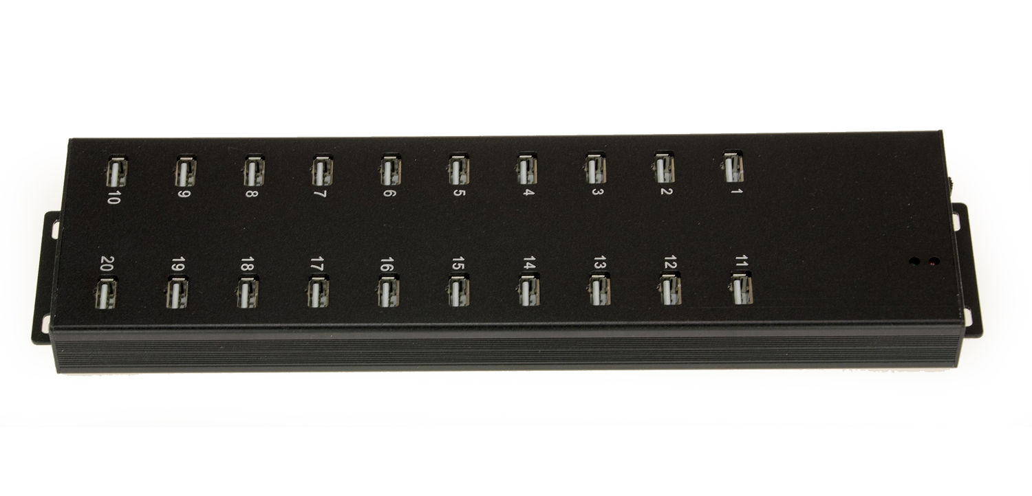 Station de Charge USB 20 Ports avec Alimentation 96W - HUB USB 2.0