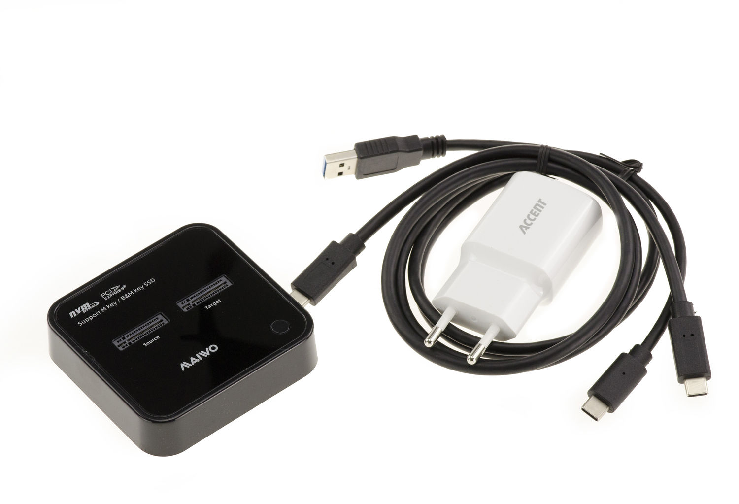 Dock Station Clonazione Per 2 SSD M.2 NVMe - USB 3.2 Gen2x2 20 Gbps - KALEA-INFORMATIQUE