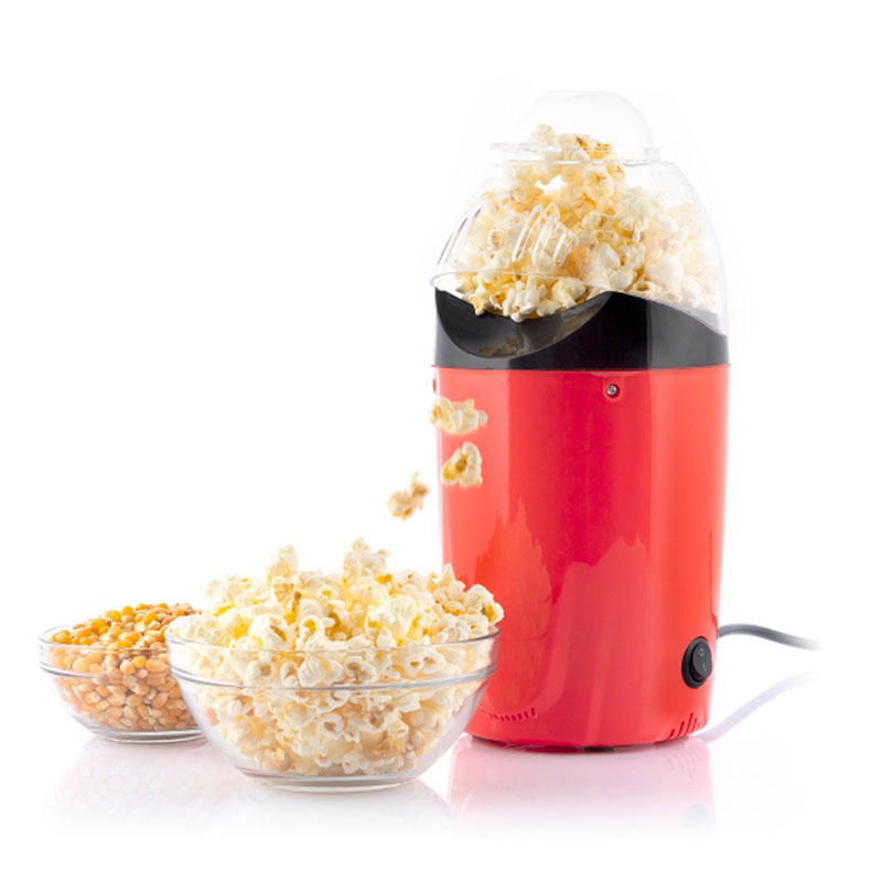 Machine à Popcorn à Air Chaud GOEDCH – 1200W, Couvercle Transparent – Sans Huile, Rapide – Pour Enfants, Soirées Cinéma