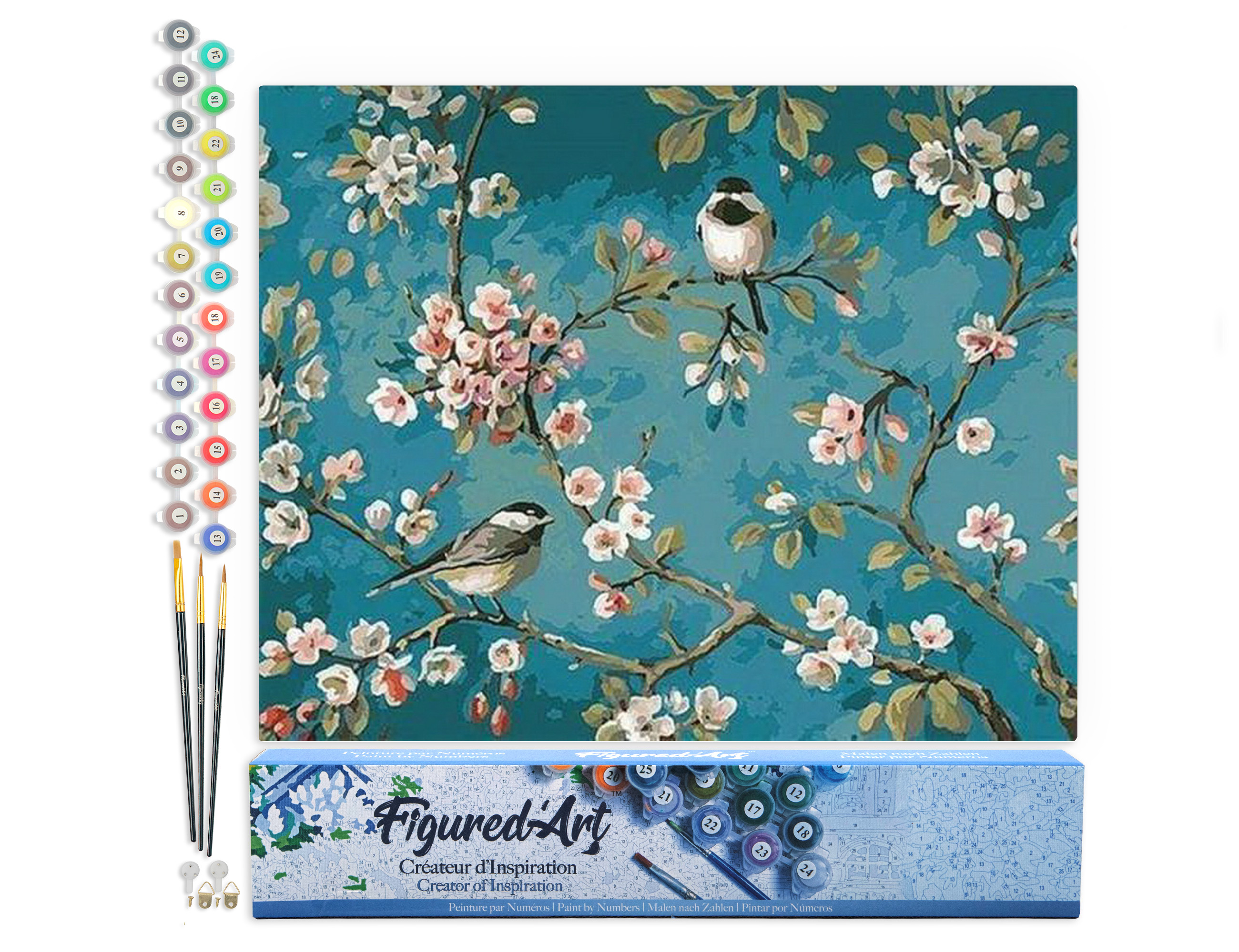 Peinture Par Numéros Adulte Le Bassin Aux Nymphéas De Monet - Kit Complet 40x50cm Toile Roulée Figured'Art